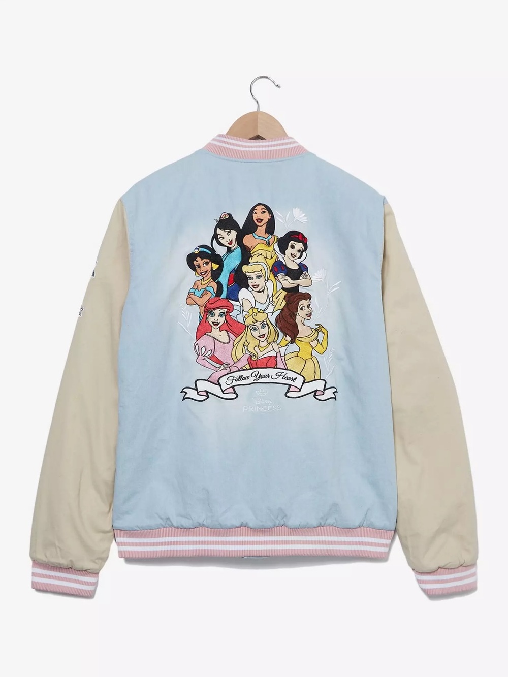 Disney Princesses Denim Women's Bomber Jacket - BoxLunch Exclusive